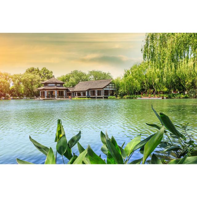 Hangzhou West Lake by Zhaojiankang - Wrapped Canvas Photograph Marlow Home Co. Size: 51cm H x 76cm W on Productcaster.