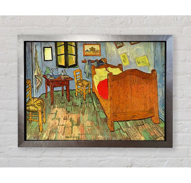 Schlafzimmer von Vincent Van Gogh - Einzelne Bilderrahmen Kunstdrucke Bright Star Größe: 42cm H x 59,7cm B x 3,4cm T on Productcaster.