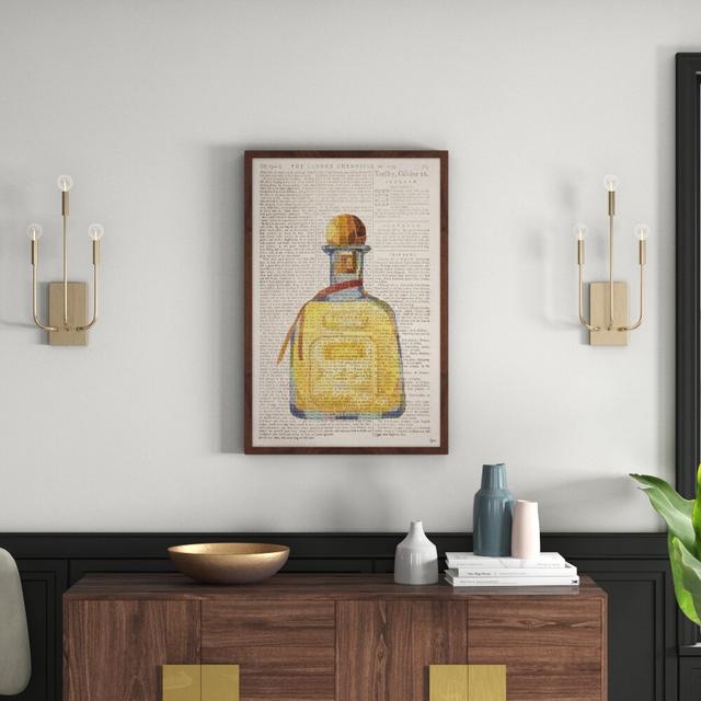 'Golden Tequila' Framed Graphic Art Print East Urban Home Size: 91cm H x 61cm W x 3.8cm D on Productcaster.