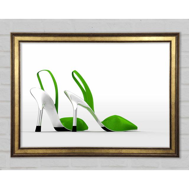 Lime Shoes - Single Picture Frame Art Prints Canora Grey Size: 29.7cm H x 42cm W on Productcaster.