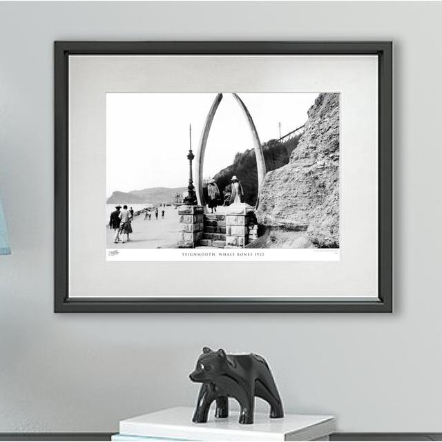 'Teignmouth, Whale Bones 1922' by Francis Frith - Picture Frame Photograph Print on Paper The Francis Frith Collection Size: 28cm H x 36cm W x 2.3cm D on Productcaster.