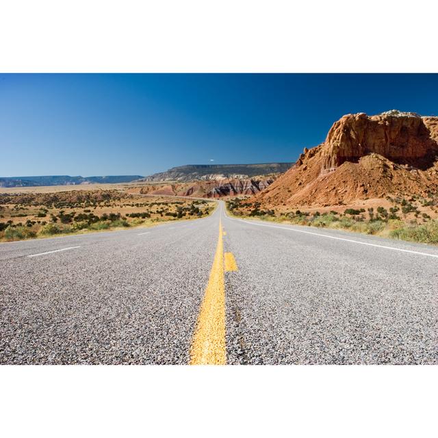 Desert Highway - Wrapped Canvas Print Ebern Designs Size: 51cm H x 76cm W x 3.8cm D on Productcaster.