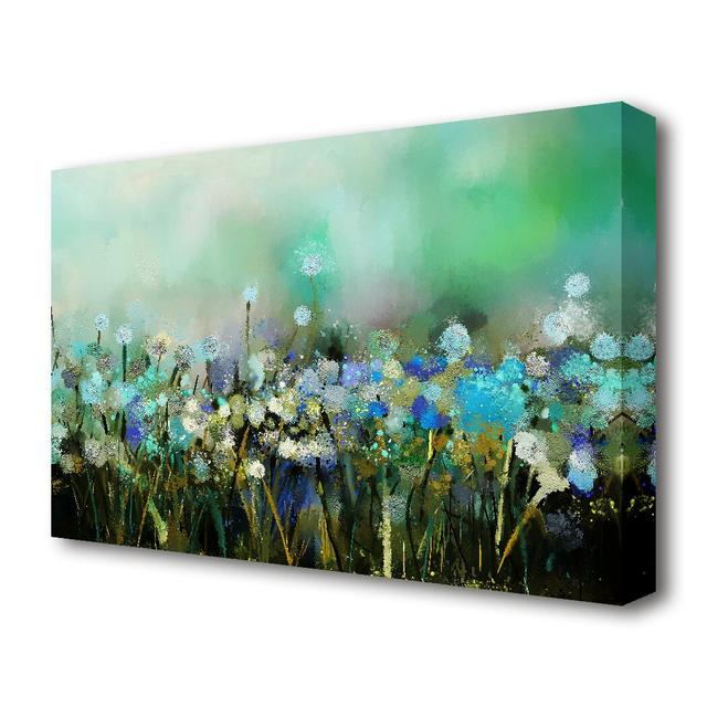 'Flower Sparkle' Painting Print on Canvas East Urban Home Size: 50.8 cm H x 81.3 cm W on Productcaster.