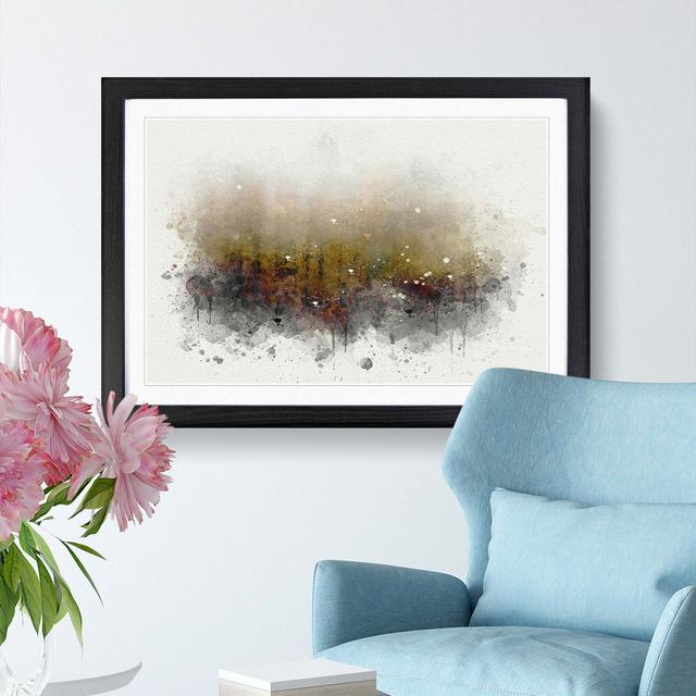 Lappach Forest in Italy in Abstract - Picture Frame Graphic Art Print East Urban Home Frame Option: Black Framed, Size: 48cm H x 65cm W x 2cm D on Productcaster.