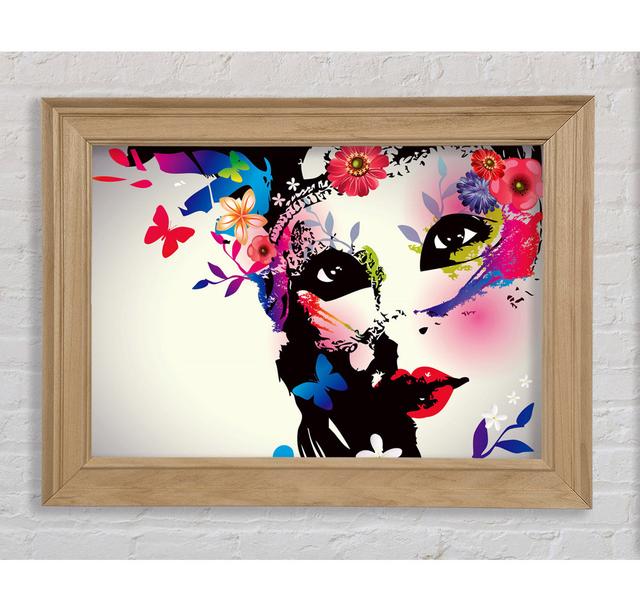 Flower Woman - Single Picture Frame Art Prints Bright Star Size: 59.7cm H x 84.1cm W x 8cm D on Productcaster.