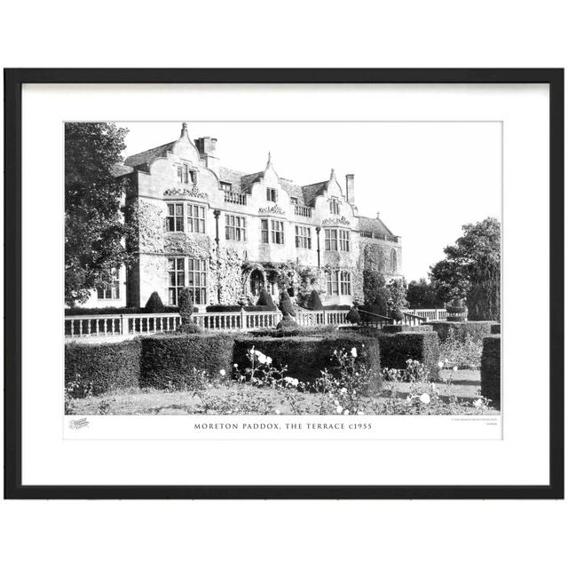 'Moreton Paddox, the Terrace C1955' by Francis Frith - Picture Frame Photograph Print on Paper The Francis Frith Collection Size: 40cm H x 50cm W x 2. on Productcaster.