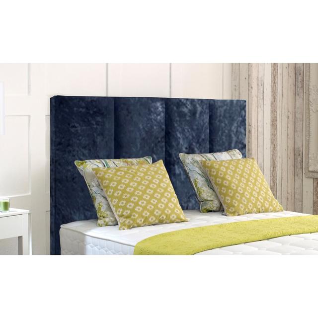 Whalen Upholstered Headboard Mercer41 Size: Super King (6'), Colour: Grey on Productcaster.