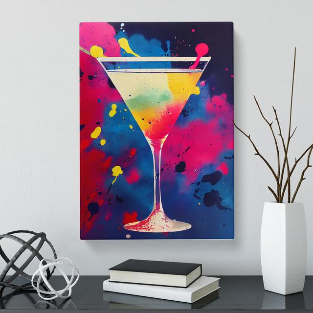 CAN-V0523-484X Cocktail Splatter Vol.2 - Wrapped Canvas Print Marlow Home Co. Size: 60cm H x 40cm W x 3cm D on Productcaster.