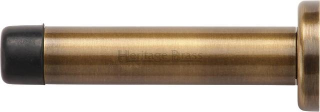 Small Projection Door Stop Heritage Brass Finish: Antique Brass, Size: 7.6 cm W on Productcaster.