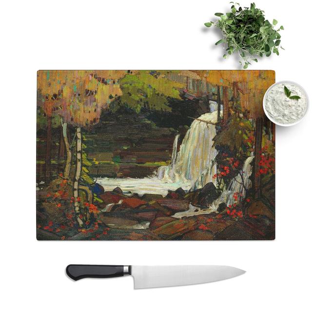 Woodland Waterfall by Tom Thomson Chopping Board East Urban Home Size: 0.4cm H x 28.5cm W x 39cm L on Productcaster.