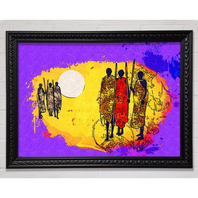 African Tribal Art 12 - Single Picture Frame Art Prints Bright Star Size: 100cm H x 141.4cm W on Productcaster.