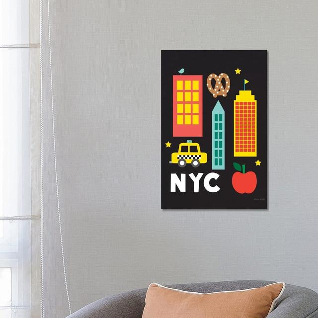 City Fun NYC by Ann Kelle - Wrapped Canvas Print ClassicLiving Size: 66.04cm H x 45.72cm W x 3.81cm D on Productcaster.