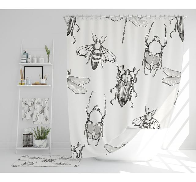 Niamani Polyester Shower Curtain Set (Set of 3) East Urban Home on Productcaster.