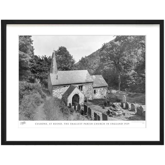 'Culbone, St Bueno, the Smallest Parish Church in England 1929' - Picture Frame Photograph Print on Paper The Francis Frith Collection Size: 40cm H x on Productcaster.