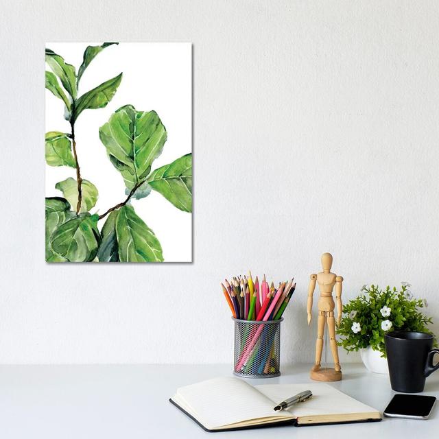 Fiddle Fig II by Jennifer Paxton Parker - Wrapped Canvas Graphic Art Ophelia & Co. Size: 30.48cm H x 20.32cm W x 1.905cm D on Productcaster.