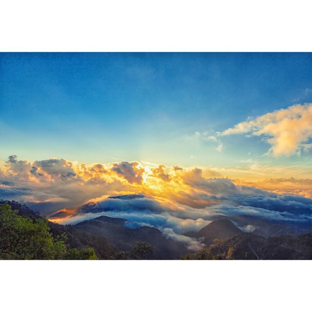 Boris Beautiful Misty Morning Sunrise by Mckyartstudio - Wrapped Canvas Photograph Alpen Home Size: 61cm H x 91cm W x 3.8cm D on Productcaster.