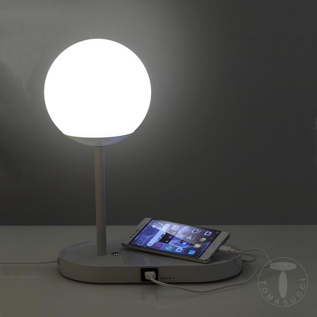 Demi-Star 33Cm White Table Lamp with USB Ebern Designs on Productcaster.