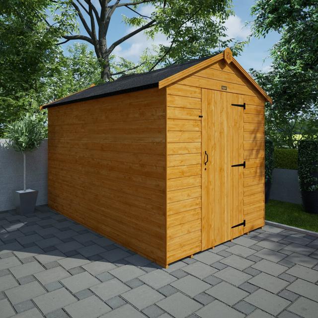 Tiger 6 ft. W x 10 ft. D Shiplap Apex Wooden Shed Tiger Sheds on Productcaster.