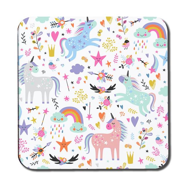 Drawdy Unicorns Coaster (Set of 6) East Urban Home on Productcaster.