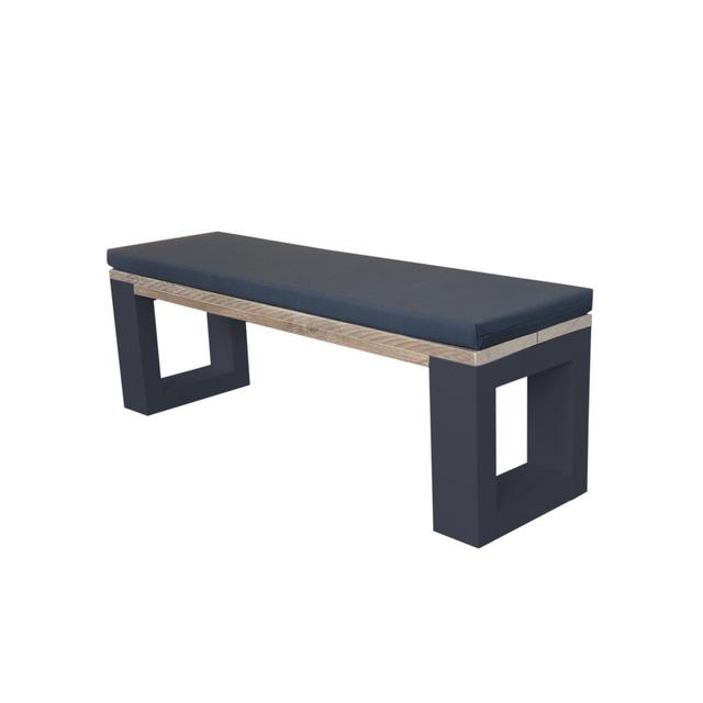 Antwyne Picnic Bench Brayden Studio Colour: Black, Size: 45cm H x 170cm W x 38cm D on Productcaster.