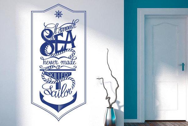 Non-Wall Damaging Wall Decal East Urban Home Colour: Dark Blue on Productcaster.