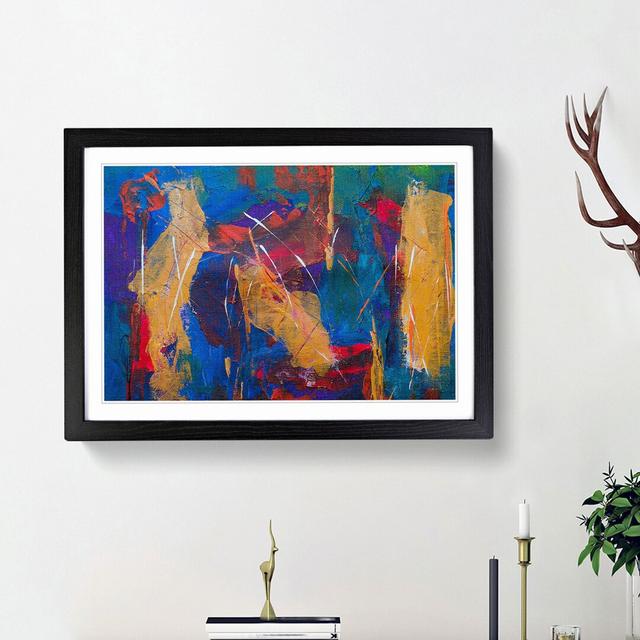 Abstract Vol.376 by S.Johnson - Picture Frame Painting Print East Urban Home Frame Option: Black Framed, Size: 62cm H x 87cm W x 2cm D on Productcaster.