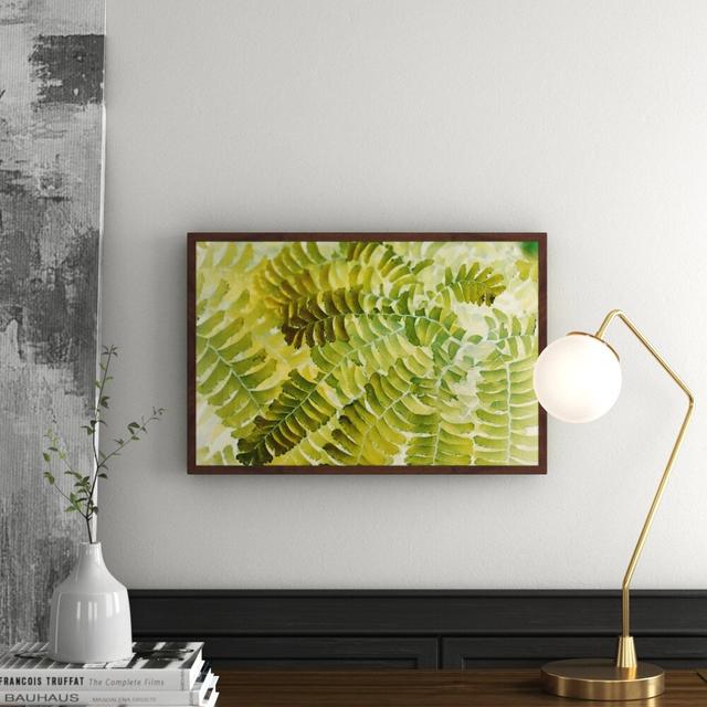 'Fern Fantasy II' by Judy Stalus Framed Painting Print East Urban Home Size: 41cm H x 61cm W x 3.81cm D on Productcaster.