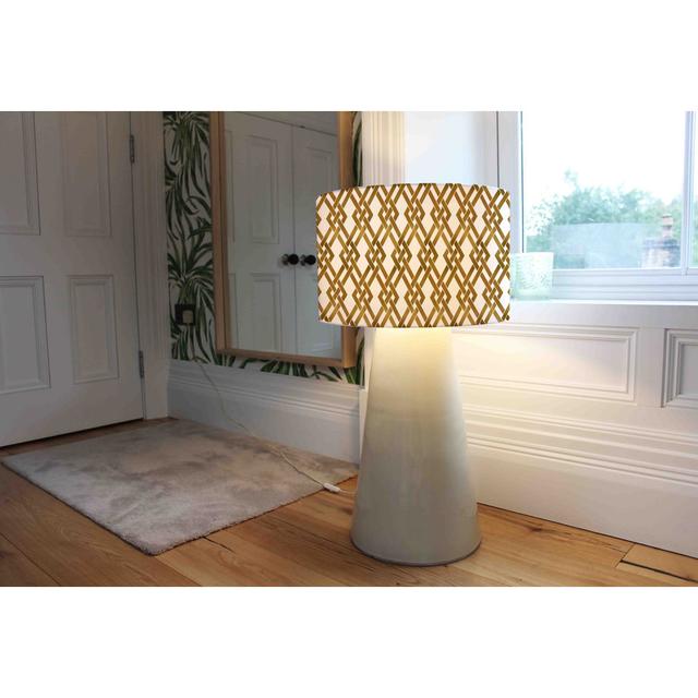 Cotton Drum Lamp Shade Canora Grey Size: 25cm H x 40cm W x 40cm D on Productcaster.