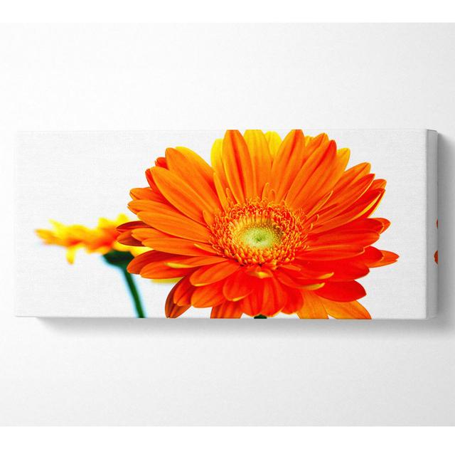 Orange Flames - Wrapped Canvas Art Prints Ebern Designs Size: 40.6cm H x 101.6cm W x 10cm D on Productcaster.