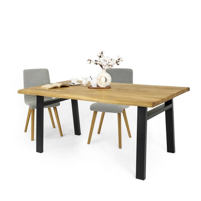 Roro Rectangular 90cm W Dining Table Alpen Home Size: 75cm H x 90cm W x 200cm L, Table Top Colour: Walnut on Productcaster.