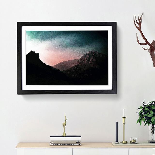 Mist over Yosemite in California - Picture Frame Painting Print East Urban Home Size: 27cm H x 36cm W x 2cm D, Frame Option: Black Framed on Productcaster.