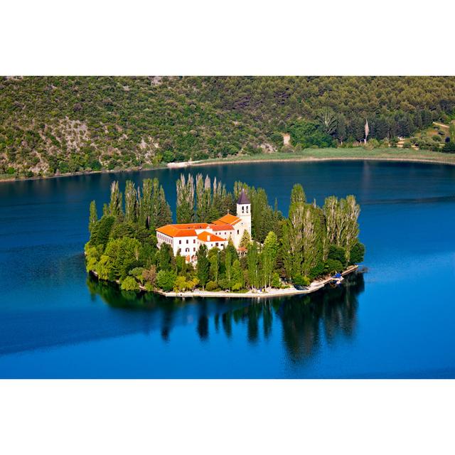 Visovac Christian Monastery, Croatia by Jasminam - Wrapped Canvas Photograph Union Rustic Size: 20cm H x 30cm W on Productcaster.