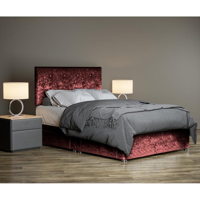 Taliesin Divan Bed Base 17 Stories Size: Kingsize (5'), Colour: Mulberry on Productcaster.