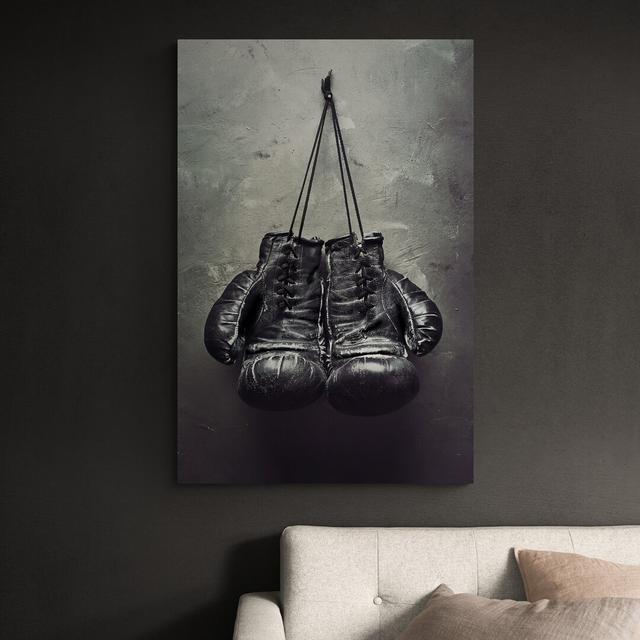 Boxing Gloves Vintage - Wrapped Canvas Print Ebern Designs Size: 61cm H x 41cm W x 4cm D on Productcaster.