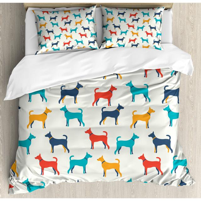 Breisch No Pattern Duvet Cover Set with Pillowcases 17 Stories Size: Double - 2 Standard Pillowcases on Productcaster.