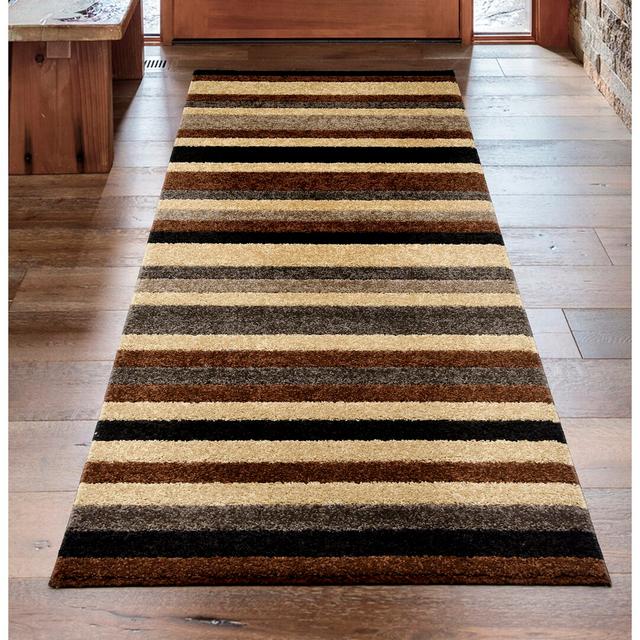 Rug in Brown by Longweave, Rug Size: Rectangle 66 x 200cm on Productcaster.