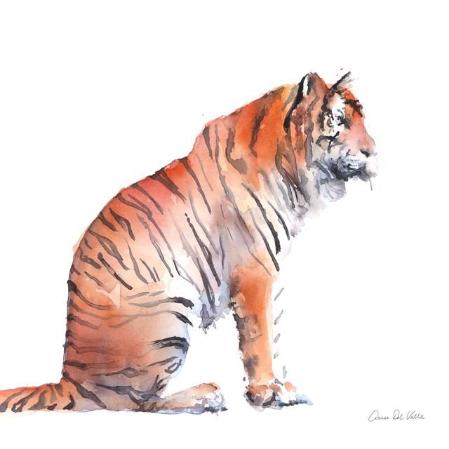 Wild Tiger I by Aimee Del Valle - Wrapped Canvas Art Prints Latitude Vive Size: 51cm H x 76cm W x 3.8cm D on Productcaster.