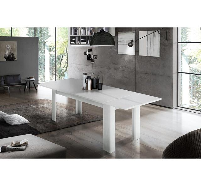 Goncalvo Dining Table Brambly Cottage Size: H75 x 160L x 90W, Colour: White Larch on Productcaster.