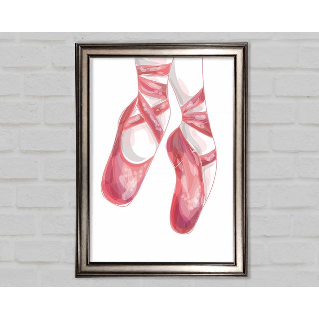 Ballerina Shoes 2 Framed Print Brayden Studio Size: 21cm H x 29.7cm W on Productcaster.