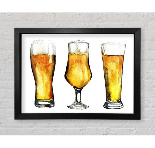 Beer Time 2 - Single Picture Frame Art Prints Bright Star Size: 100cm H x 141.4cm W x 3.4cm D on Productcaster.