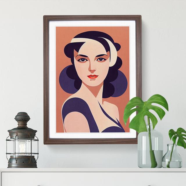 Classic Portrait Of A Woman No.3 - Single Picture Frame Print Fairmont Park Frame Colour: Walnut, Size: 64cm H x 46cm W x 2cm D on Productcaster.