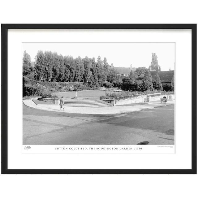 Sutton Coldfield, The Boddington Garden C1950 - Single Picture Frame Print The Francis Frith Collection Size: 28cm H x 36cm W x 2.3cm D on Productcaster.