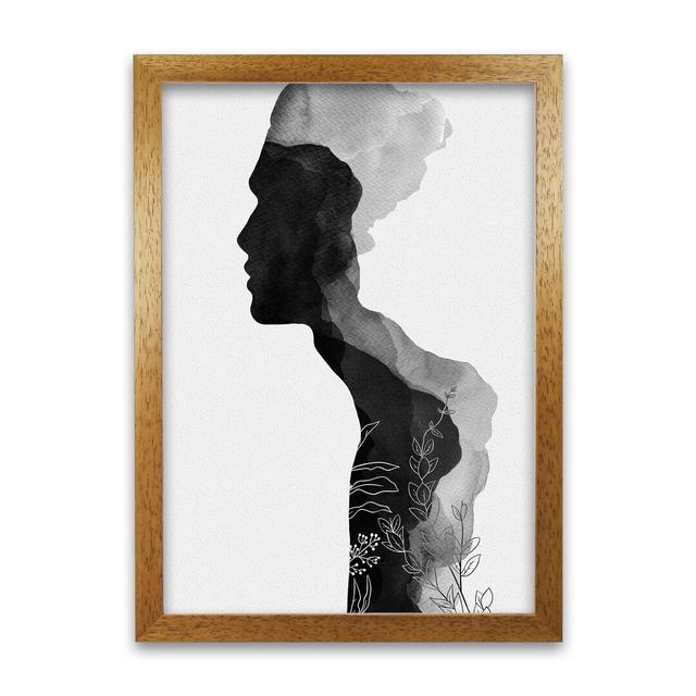 Orara Him - Graphic Art Print on Paper Brayden Studio Size: 59cm H x 42cm W x 1cm D, Frame Option: Brown Framed on Productcaster.