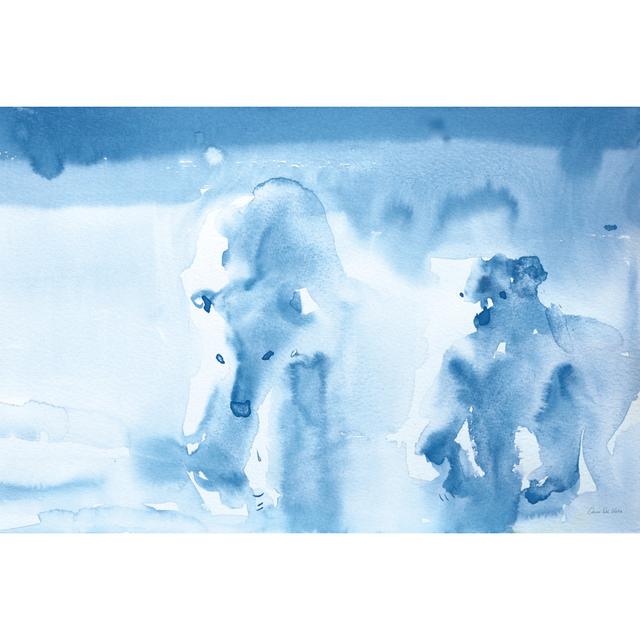 Ice Bears by Aimee Del Valle - Wrapped Canvas Painting Marlow Home Co. Size: 30.48cm H x 45.72cm W x 3.8cm D on Productcaster.