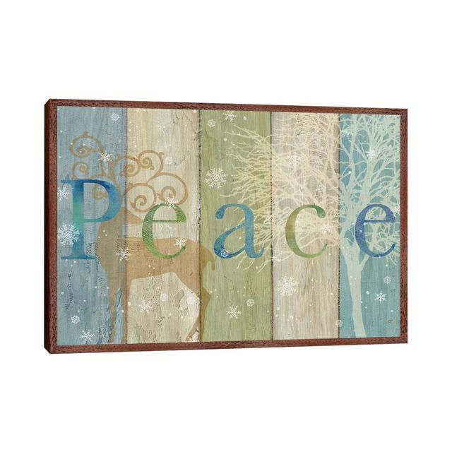 'Woodland Peace' by Cynthia Coulter - Floater Frame Graphic Art Print on Canvas Highland Dunes Frame Option: Brown on Productcaster.