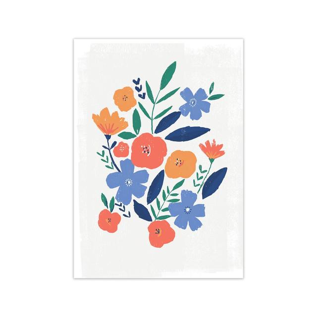 'Floral Art Print' by Laura Irwin - Graphic Art Print on Paper 17 Stories Frame Option: No Framed, Size: 42cm H x 29.7cm W x 3cm D on Productcaster.