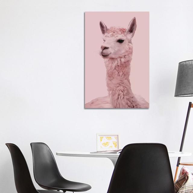 Lama by Nettsch - Wrapped Canvas Art Prints Natur Pur Size: 101.6cm H x 66.04cm W x 1.91cm D on Productcaster.