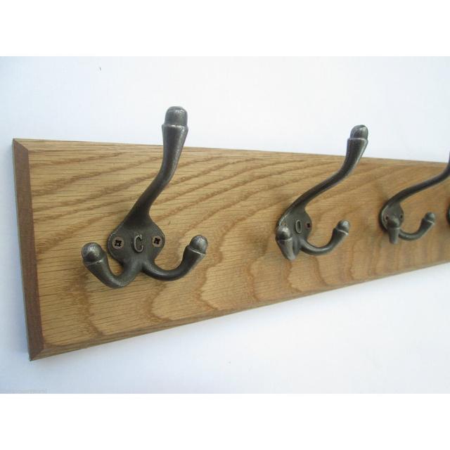 Neponset Solid Wood 3 - Hook Wall Mounted Coat Rack Ironmongery World on Productcaster.