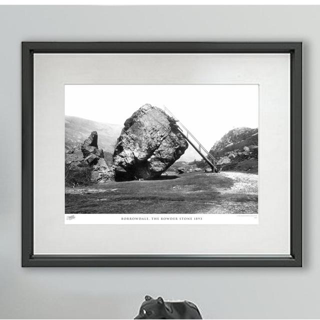 Borrowdale, The Bowder Stone 1893 by Francis Frith - Single Picture Frame Print The Francis Frith Collection Size: 60cm H x 80cm W x 2.3cm D on Productcaster.