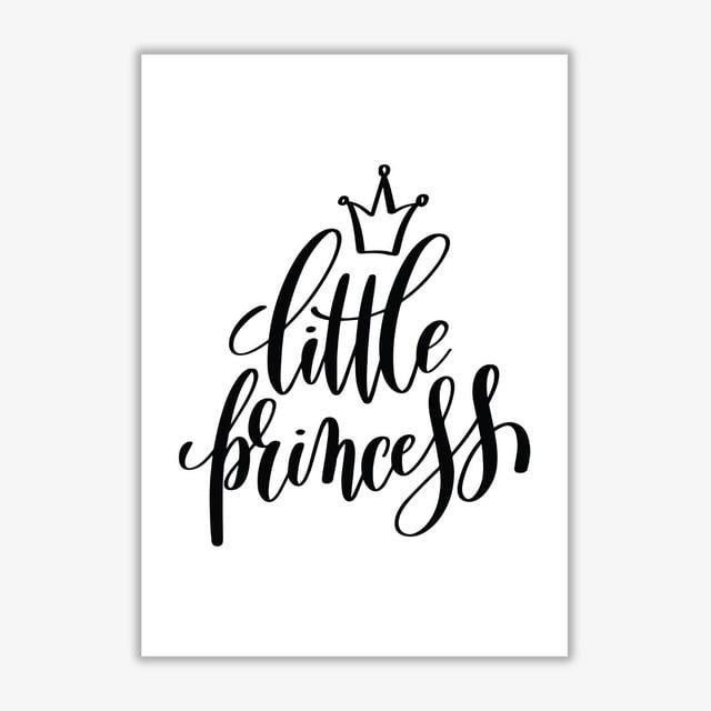 Little Princess - Textual Art Print on Paper East Urban Home Format: No Frame, Size: 42 cm H x 30 cm W x 1 cm D on Productcaster.